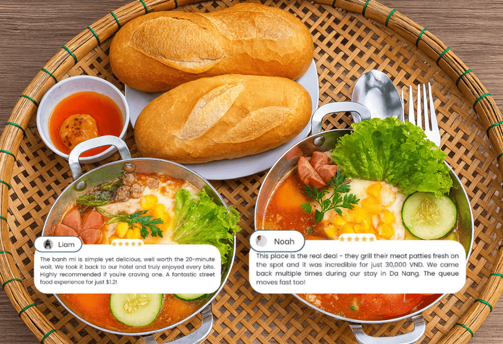 The taste of the pan bread at Mr. Tun's shop is praised by many people